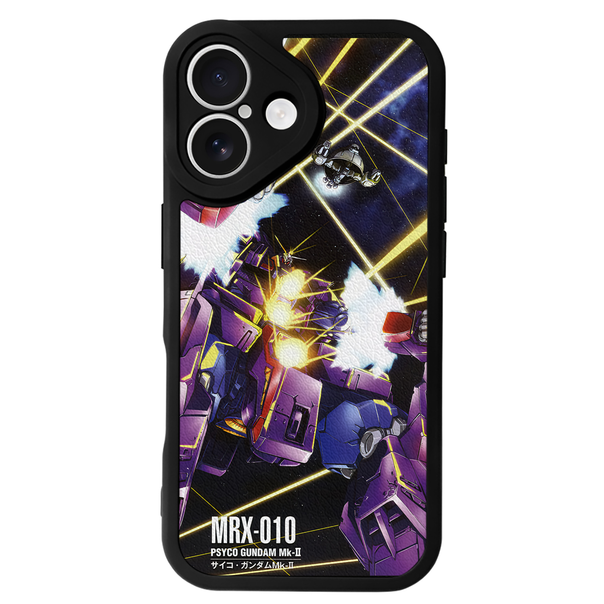 （画像用） 機動戦士ガンダム Mobile Suit Gundam 【iPhone 16シリーズ対応】シリコンスマホケース（レザー調） 材質：シリコン